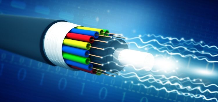 fibra óptica cabo