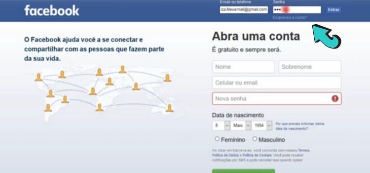 como recuperar a senha do facebook pelo PC